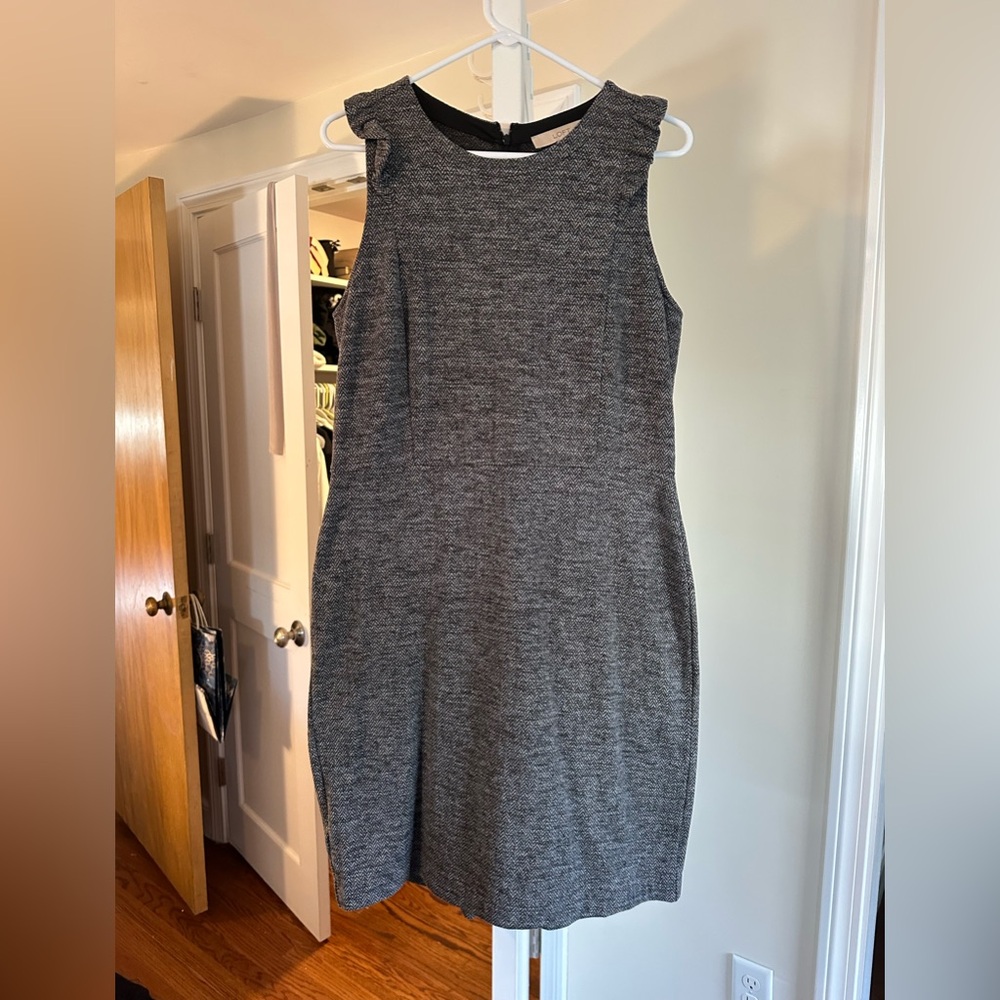 Loft Gray dress size 10. Gently used, barely worn